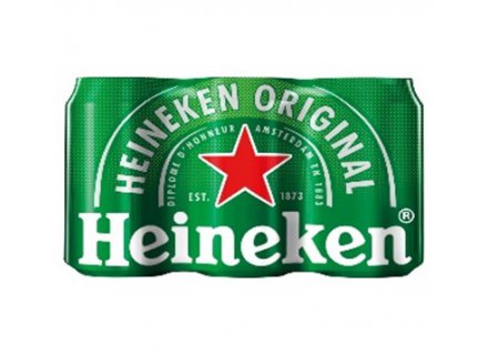 Heineken 2 keer 6 pack blik