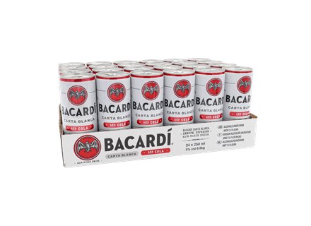 Bacardi Rum Cola Blik 24pack