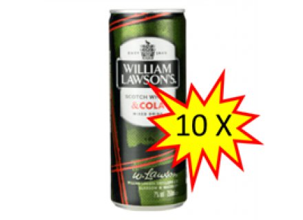 William Lawson Cola Blik 10 pack