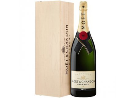 Moët & Chandon Champagne Brut 3 liter In Houten Kist ( Frankrijk )