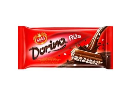 KRAS DORINA MELK CHOCO RIJST 75G