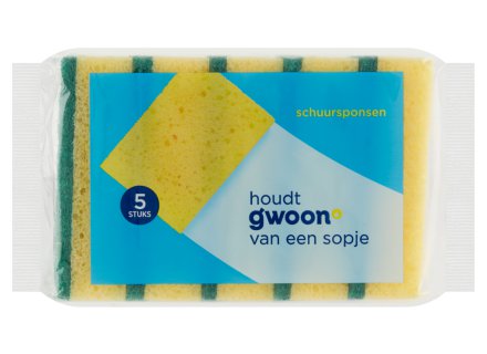 GWOON SCHUURSPONS 5ST