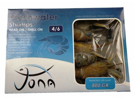 TONA FRESHWATER SHRIMPS (4/6) 800G