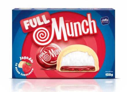 JAFFA FULL MUNCH AARDBEI 128G