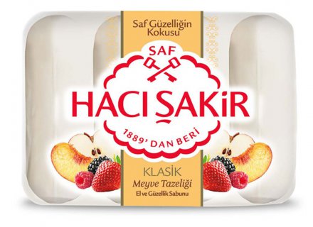 HACI SAKIR HANDZEEP FRUITS 4X70G