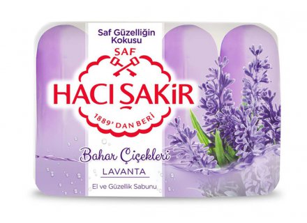 HACI SAKIR HANDZEEP LAVENDEL 4X70G