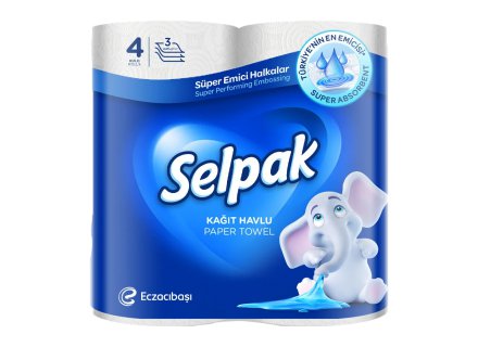 SELPAK KEUKENPAPIER 4 ROLLEN