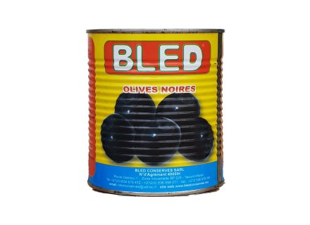 BLED ZWARTE OLIJVEN 850G